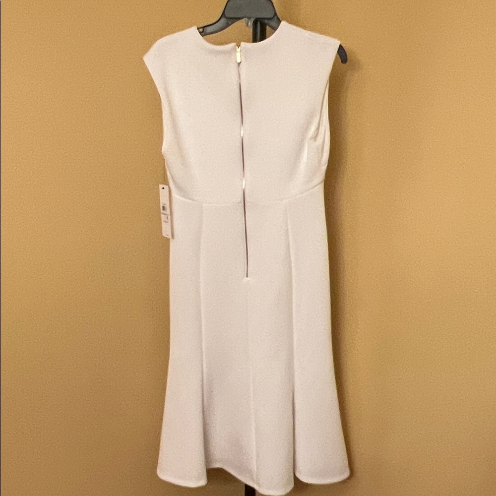 Calvin Klein White Simple Classic Sleeveless Midi Dress size 6 - Picture 2 of 5